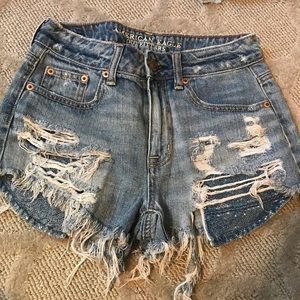 American eagle distressed shorts